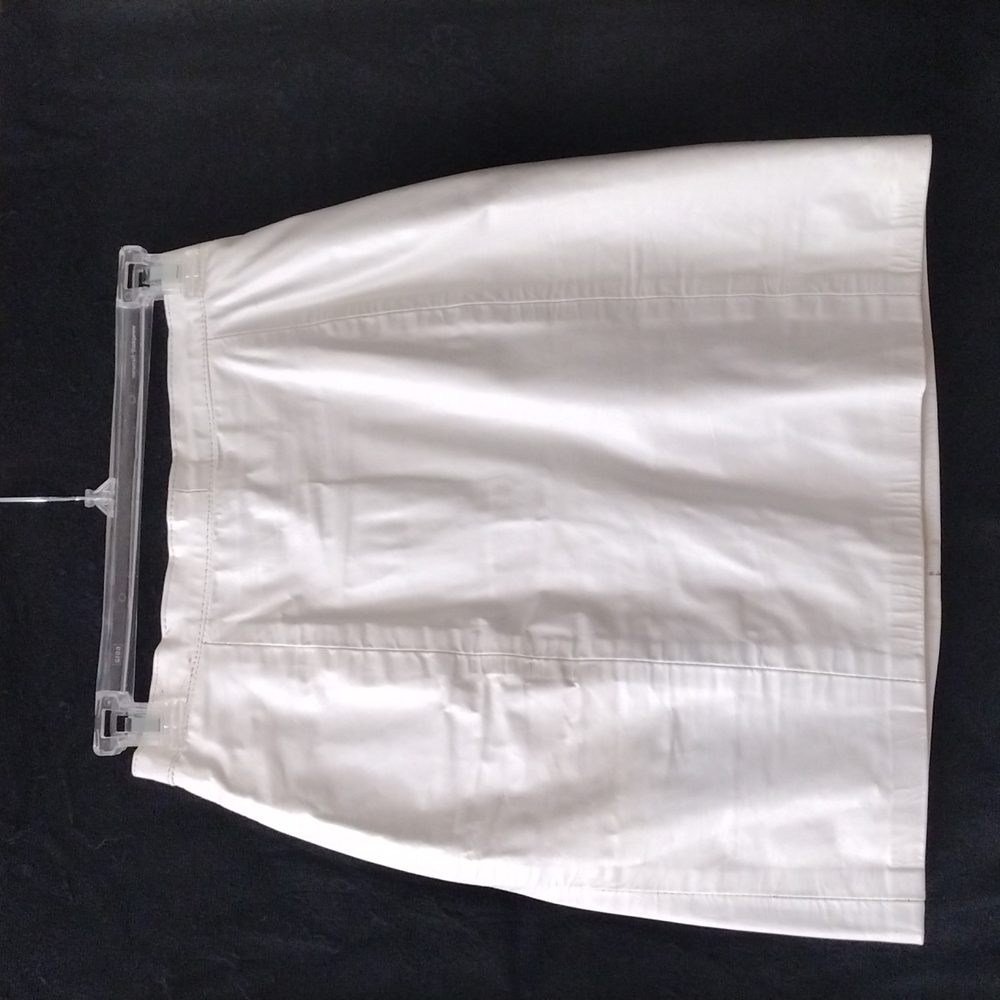Leather skirt, White